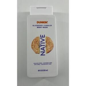 Native DUNKIN BLUEBERRY COBBLER Body Wash 18oz LIMITED EDITION Soap New